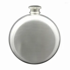 Hip Flasks 5oz Stainless Steel Round Whiskey Flask Portable Alcohol Wine Bottle Russian Liquor Pot For Creative Birthday Gift