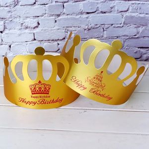 Creative Net Red Birthday Hat Bakning Papper Papper Barn födelsedagstårta Crown Party Hat Christmas Hat