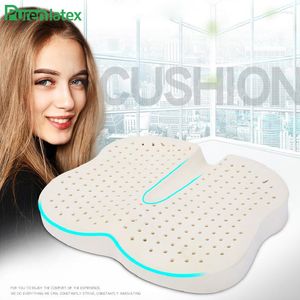 Pillow PurenLatex Thailand Imported Natural Latex Seat Pad Chair Hips Orthopaedic Mats Coccyx Protect