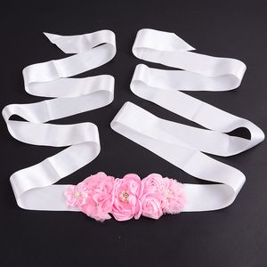 Fashion Lace flower Belt Women Flower Girl Waistband Wedding Sashes Wedding Ribbons Rhinestones Belts Wedding Dress Belt