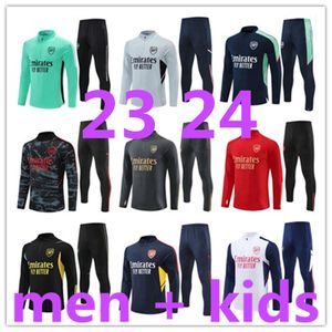 23 24 ArsenaI football tracksuit kits retro soccer training TIERNEY THOMAS GABRIEL SAKA SMITH ROWE men and kids jacket