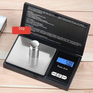 Escalas eletrônicas de alta qualidade Jóias de bolso de bolso preto Balanço de diamante Balance Gram Scales LCD com caixa de varejo 100g/0,01g 200g/0,01g 500g/0,01g 1kg/0,1g