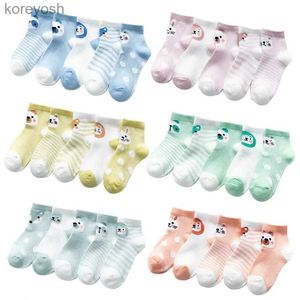 Kids Socks 5Pairs/lot Toddler Baby Boy Summer Mesh Thin Baby for Girls Cotton Newborn Infant Baby Girl Cheap StuffL231114