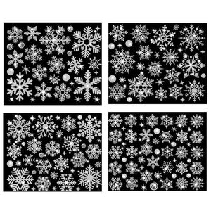 Duvar çıkartmaları Yıl Duvar Kağıdı Noel parıltı kar tanesi Pencere Çıkartması Elektrostatik Duvar Etiketleri Kar Tanesi Kapı Cam Dekor Çıkartmaları 231113