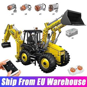 Electric/RC Car MOULD KING 17036 Technical Motorized Bulldozer Excavator Two Way Working Truck Model APP Engineering Vehicle Brick Toy Kids GiftL231114