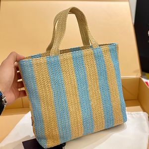 Strandtasche Mode Frauen Stroh Tragetaschen Große Kapazität Handtaschen Reise Sommer Top Designer Großhandel Luxus Kunstwerk 6 Farben Klassisch