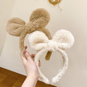 New Fashion Headband For Women Warm Plush Big Lovely Rabbit Ears Hairband Winter Casual Winter Headwear Hair Accessories