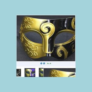 Party Masks Women Men Mask Carving Flower Mardi Gras Masquerade Halloween Cosplay Dress Ball Performance Mens Festive Christmas Drop Dh8Jf