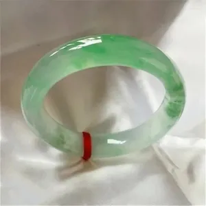 Bangle Natural Burma Jade High Grade A Floating Jadeite Myanmar Certified Jades Stone Bangles Bracelet Women Fine Jewelry