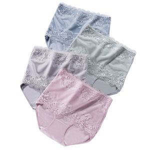 Kadın Panties Langsha 4pcs/Lot Yüksek Bel Kadın Panties Zayıflama Pamuk Kılavuzları Vücut Shapers Inside Lady Lady Seksi Dantel Damgar Damgarlar 230414