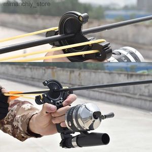 Jakt slinghots Hög Precision Fish Shooting Slingshot Sport Outdoor Bow and Arrow Slingshot Shooting Fish Arrow Shooting Fish Catapult Set Q231114