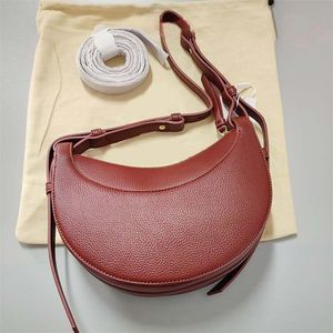 designer handbag Shoulder Bags luxury bag Single shoulder bag womens designer bag half month crossbody bag stick zipper wallet smooth calf leather