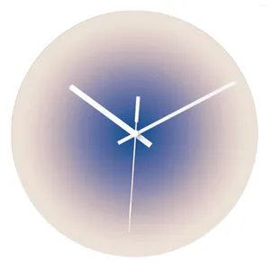 Zegary ścienne Szklane sztuka cyfrowy Zegar Ciągło elektroniczne do studium sypialni w salonie