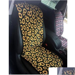 Chair Covers Sunflower Cactus Leopard Stripe Neoprene Antiskid Car Seat Er Sbr New Portable Pad Wholesale Lx2266 Drop Delivery Home Dh9Y4