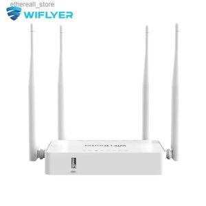 Routers Wifyler Omni II WiFi Router We1626 300Mbps trådlös Wi-Fi för 4G USB-modem OpenWRT OS 4*LAN 5DBI Antenna Stabil Internet Signal Q231114