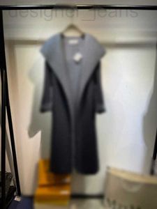 Vestes pour femmes Manteau de style peignoir à capuche en laine Loe, coupe décontractée, forme du corps sans effort et facile à assortir 3BVM