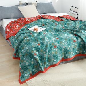 Cobertores japoneses arremesso cobertor para camas gaze de algodão boho decoração sofá toalha de verão colcha cool quilt kawaii manta de lazer lençóis 230414