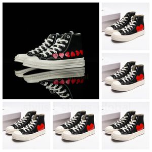 Canvas-Schuhe Stars Motion-Schuhe Designer-Sneaker für Herren mit Plateausohle, alle Schuhe mit Augen, Herzen, 1970, 1970er-Jahre, große Augen, beige, schwarz, klassische, lässige Skateboard-Sneaker