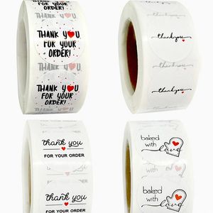 Gift Wrap 500Pcs/Roll Round Shape Label Paper DIY Hand Account Package Stationery White Christmas Decoration Nice