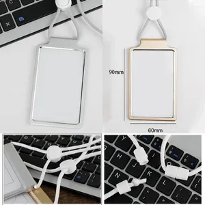 Storage Bags Metal Badge Work And Aluminum Alloy Holder Adjustable Card Business Lanyard Office & Stationery