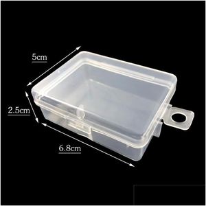 Storage Boxes Bins Clear Lidded Small Plastic Box For Trifles Parts Tools Jewelry Display Screw Case Beads Container Ct0338 Drop D Dhjhs