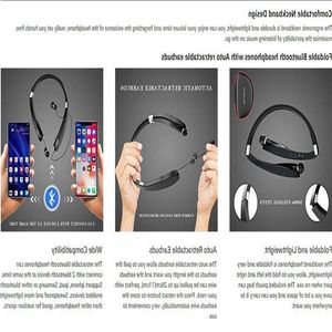 Freeshipping Boyun Bandı Kulaklıkları Kablosuz Fon Bluetooth Kulaklıklar Mikrofonsuz TWS kulaklıkları Gürül