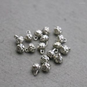 Pendant Necklaces 10PCS Wholesale Hardware Metal Silver-plate Flowers Jewelry Making Design Fittings For Accessory Components Findings 8