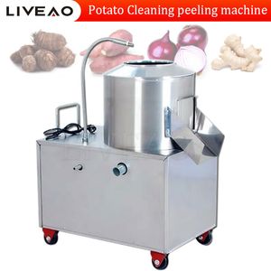 Industrieller Kartoffelschalenentferner, kommerzieller elektrischer Süßkartoffelschäler, Reinigung, Waschen, Schälmaschine
