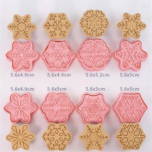 Bakningsformar Set Cake Decorating Tools Christmas Cartoon Biscuit Mold Cookie Cutters Plastic