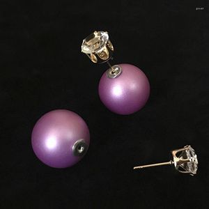 Gli orecchini della vite prigioniera adattano la sfera rotonda di colore di MaCandy dei doppi lati per la signora Crystal Jewelry Accessories Commercio all'ingrosso