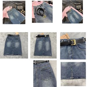 Designer jeans saias cintura alta mulheres calças shorts legantes estilista sênior estilo de rua casual azul céu cinza claro casual jean tecido jeans de algodão orgânico