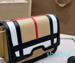 Abend Messenger Schulter CrossDamen Handtasche Streifen Metall Hardware Buchstaben Klappe Schnalle Innenfach Reißverschlusstasche Geldbörse Brieftasche