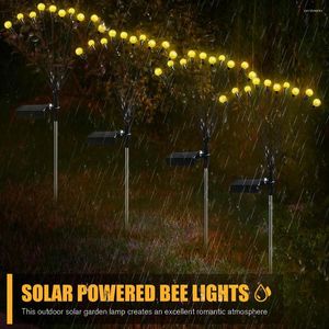 Solar Lawn Atmosphere Light Waterproof Swing Decorative Pathway Landscape Lights Durable Automatic Switch Bendable For Courtyard