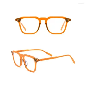 Montature per occhiali da sole Belight Optical Donna Uomo Acetato con fantasia in metallo forma irregolare Stella Rivetto Design Montatura per occhiali Precription Lens 9165