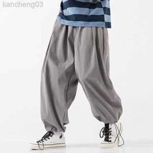 Calças masculinas 2022 Streetwear Harem Pants Men Baggy Jogging Sweetpante Male Crotch Ponta de perna larga Casual Men Troushers DropShipping W0414