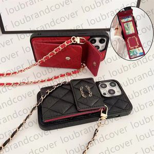 Luksusowe projektanta etui na telefon iPhone 15 Pro Max Case Apple iPhone 14 Pro Max 13 12 15 Plus 14 Plus Portfel skórzany Portfel Crossbody Uchwyt mobilny