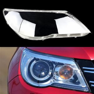 Bilstrålkastare Strålkastare Ljusglaslinsfodral Transparent lampskärm Auto Shell Cover för Volkswagen VW Tiguan 2009-2012