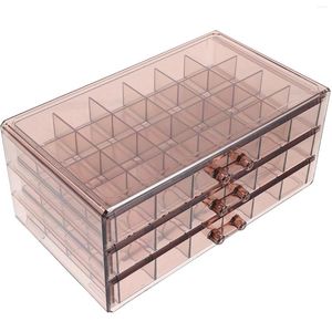 Smyckespåsar Multi-Layer Earring Storage Box Miss Display Stands PP stora arrangörer