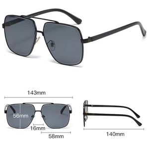 2023 Luxury Designer Sunglasses Men Square Metal Glasses Frame Design Show Type Cool Summer Oval Sun Glasses for Women Mens Fashion Accessories