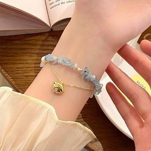 Charm Bracelets Kokomi Mermaid Shell Blue Crystal Chain Armband Cosplay Genshin Impact Mädchen Fanshion Kostüm Geschenk