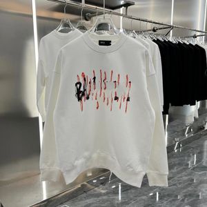 23FW Lüks Paris Markalar Tasarımcısı Ba Hoodie Uzun Kollu Crewneck Sweater Sweatshirt Moda Sandık Mektubu Logosu Külkü Hoodie Açık Sweatshirt