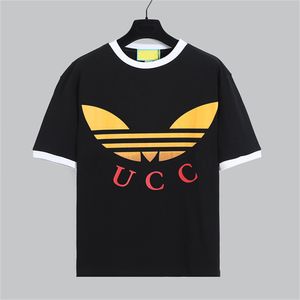 1 Mens Design T-shirt Spring Summer Color Sleeves Tees de férias de manga curta Letras casuais