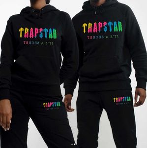 Trapstar Designer Men's Set Fleece Sports Suit Tracksuits Handduk Letter Womens Mens Tracksuit Hooded Hoodies and Pants Set Classic Design 66ESS
