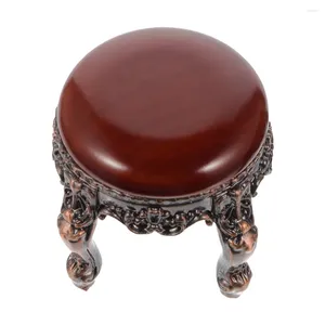 Garden Decorations Dollhouse Stool Mini Figurines Model Stools Kids Chairs Table Figures Wood Furniture Ornaments Small Craft Crafts