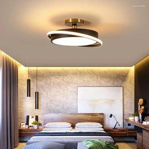 天井の照明照明器具モダンライト黒い白い金属製の家庭用ルームのためのLEDランプベッドルームダイニングキッチン