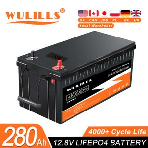 Neuer 12V 280Ah LiFePO4-Akku, Lithium-Eisenphosphat, integrierter BMS-Akku für Solar-Wohnmobil-Bootsmotor, steuerfrei