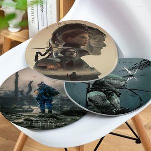 Pillow DEATH STRAND GAME Nordic Printing Fabric Non-slip Living Room Sofa Decor Students Stool Tatami Office Chair S