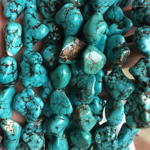 Loose Gemstones 6-11MM Irregular Turquoise Nugget Gemstone Round Natural Stone Beads For Jewelry Making DIY Bracelet Necklace Earrings