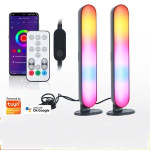 Inteligente graffiti wifi desktop atmosfera luz rgb cor mágica decoração do computador bluetooth esports jogo música captador luz