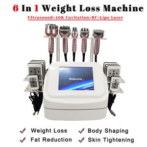 Portable 40k Cavitation Body Slimming Machine Abdominal Cellulite Reduction Lipo Laser Diode Fat Loss Device Home Use